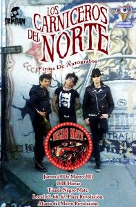 Firma de autografos y entrevista de radio de Los Carniceros del Norte firma-de-autografos-y-entrevista-de-radio-de-los-carniceros-del-norte